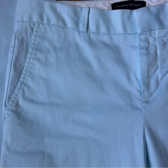 Banana Republic Aqua Blue Ryan Fit Straight Leg Ankle Pants Size 4 - Picture 11 of 11